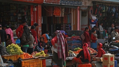 Street commerce in Kaski, Nepal